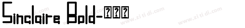 Sinclaire Bold字体转换